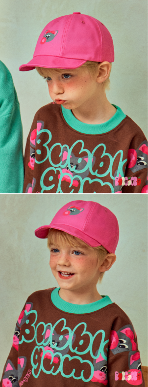 BEBEBEBE 2025 SPRING 2ND PRE ORDER Bubblegum cat cap (PINK)