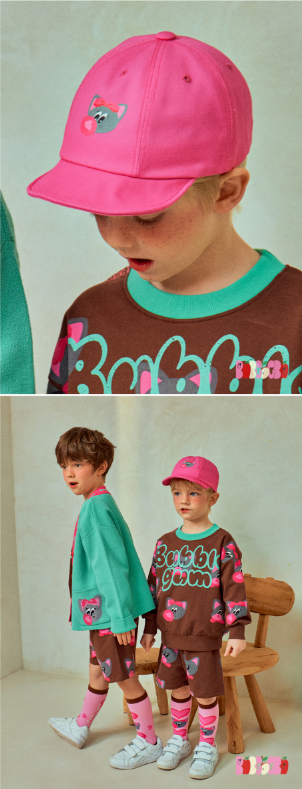 BEBEBEBE 2025 SPRING 2ND PRE ORDER Bubblegum cat cap (PINK)