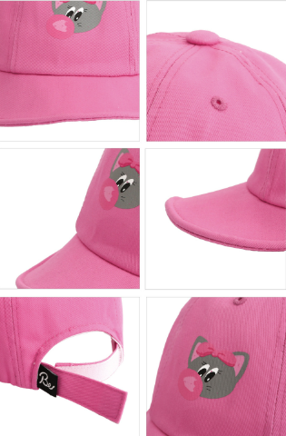 BEBEBEBE 2025 SPRING 2ND PRE ORDER Bubblegum cat cap (PINK)