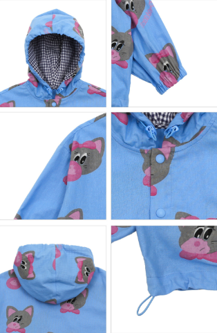 BEBEBEBE 2025 SPRING 2ND PRE ORDER Bubblegum cat hood jacket SET (BLUE)
