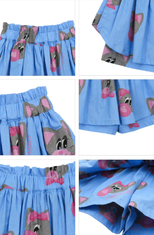 BEBEBEBE 2025 SPRING 2ND PRE ORDER Bubblegum cat hood jacket SET (BLUE)