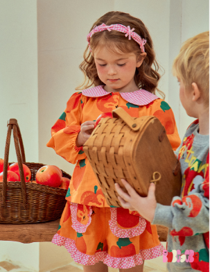 BEBEBEBE 2025 SPRING 2ND PRE ORDER Apple rabbit blouse SET