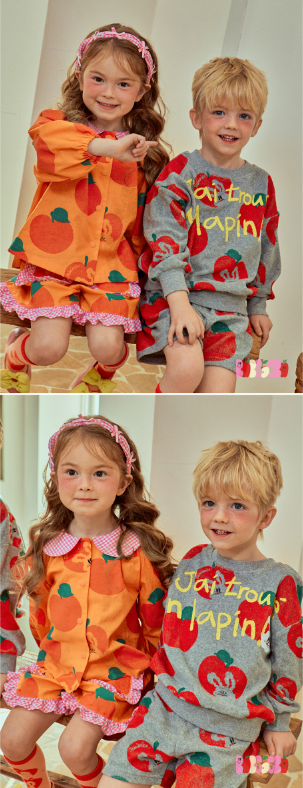 BEBEBEBE 2025 SPRING 2ND PRE ORDER Apple rabbit blouse SET