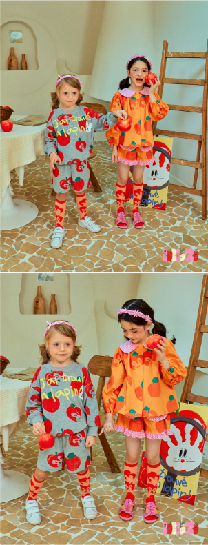 BEBEBEBE 2025 SPRING 2ND PRE ORDER Apple rabbit blouse SET