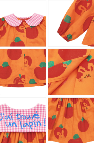 BEBEBEBE 2025 SPRING 2ND PRE ORDER Apple rabbit blouse SET