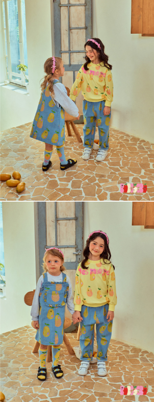 BEBEBEBE 2025 SPRING 2ND PRE ORDER Mango suspender skirt (BLUE)