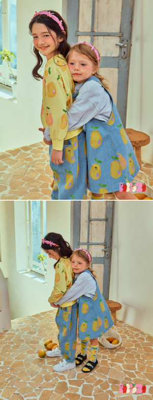 BEBEBEBE 2025 SPRING 2ND PRE ORDER Mango suspender skirt (BLUE)