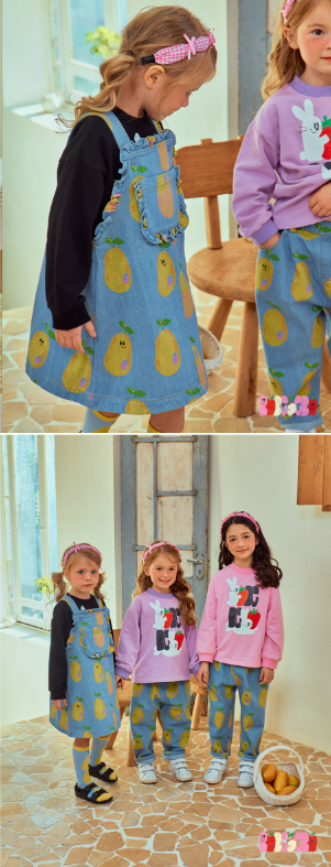 BEBEBEBE 2025 SPRING 2ND PRE ORDER Mango suspender skirt (BLUE)