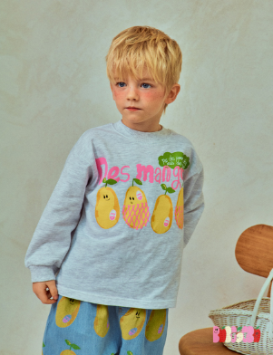 BEBEBEBE 2025 SPRING 2ND PRE ORDER Mango t-shirt (MELANGE)