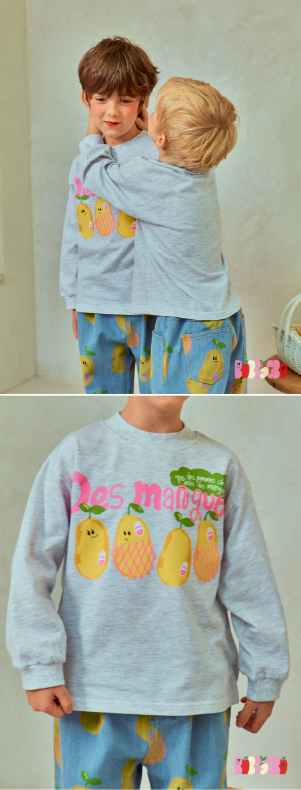 BEBEBEBE 2025 SPRING 2ND PRE ORDER Mango t-shirt (MELANGE)