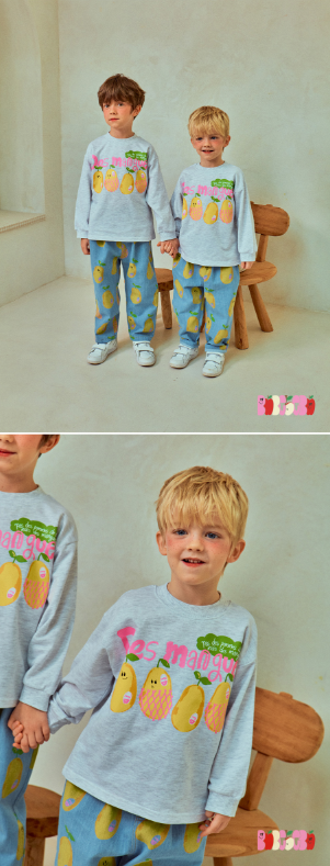 BEBEBEBE 2025 SPRING 2ND PRE ORDER Mango t-shirt (MELANGE)