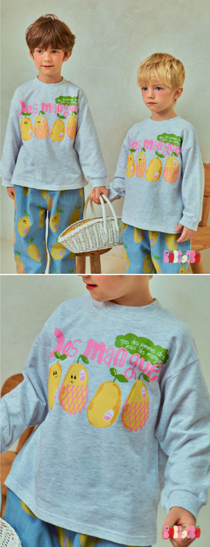 BEBEBEBE 2025 SPRING 2ND PRE ORDER Mango t-shirt (MELANGE)
