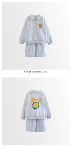 I LOVE J Shiny Collar 2pc Set