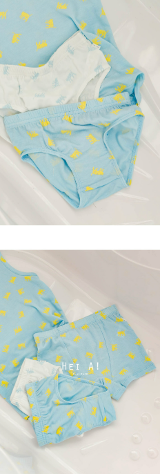 HEY A ! Boys Tiger Panties 2pcs Set