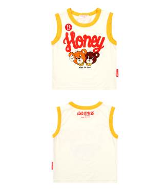 BEBE DE PINO Honey bear stripe loungewear set