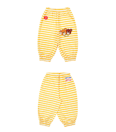 BEBE DE PINO Honey bear stripe loungewear set