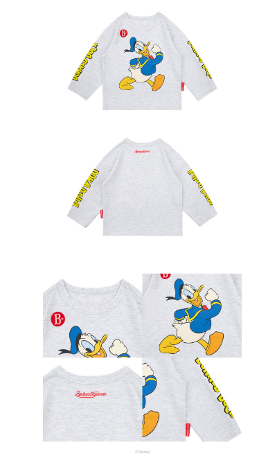 BEBE DE PINO Donald Duck_long sleeve tee