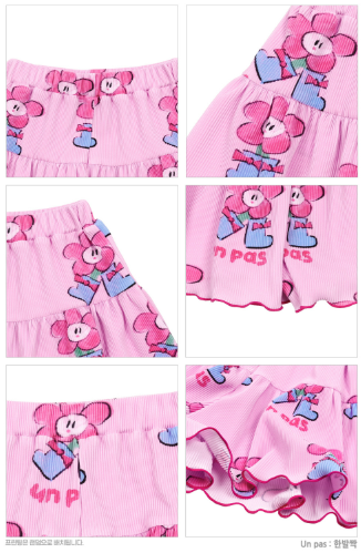 BEBEBEBE Boots flower frill set