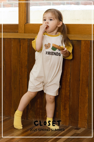 UBMOM MONGSIL RAGLAN ROMPER(3/4 SLEEVE)