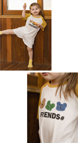 UBMOM MONGSIL RAGLAN ROMPER(3/4 SLEEVE)
