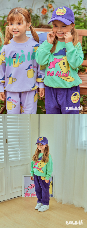 BEBEBEBE FALL Ohlala mug cup sweatshirt (MINT)