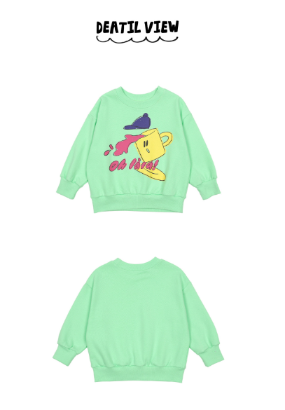 BEBEBEBE FALL Ohlala mug cup sweatshirt (MINT)