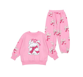 BEBEBEBE FALL Ribbon rabbit training SET (PINK)