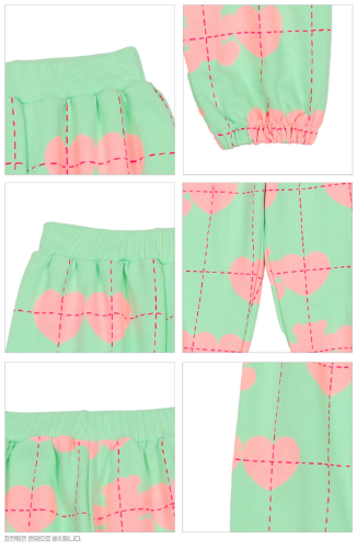 BEBEBEBE WINTER Double heart pattern training set