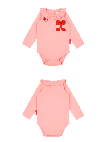 BEBE DE PINO Puff ribbon baby bodysuit set