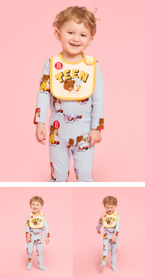 BEBE DE PINO Teen friends baby bodysuit set