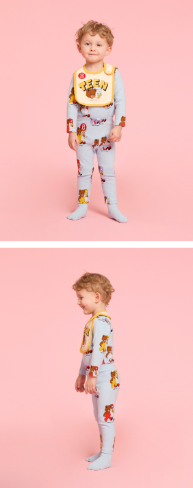 BEBE DE PINO Teen friends baby bodysuit set