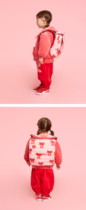 BEBE DE PINO All over puff ribbon padding backpack