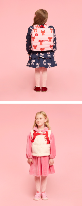 BEBE DE PINO All over puff ribbon padding backpack