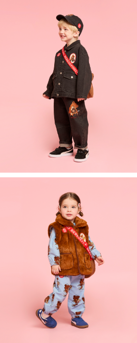 BEBEB DE PINO Teen bear dumble fur tambourine bag
