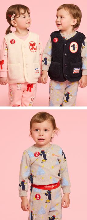 BEBE DE PINO All over penguin baby loungewear set