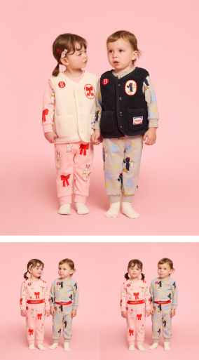 BEBE DE PINO All over penguin baby loungewear set