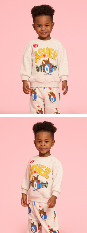 BEBE DE PINO Drummer baby sweatshirts