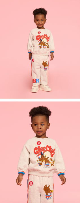 BEBE DE PINO Glee club baby raglan loose fit sweatshirt