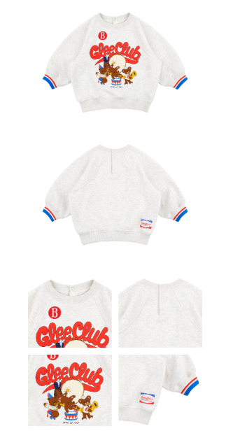 BEBE DE PINO Glee club baby raglan loose fit sweatshirt