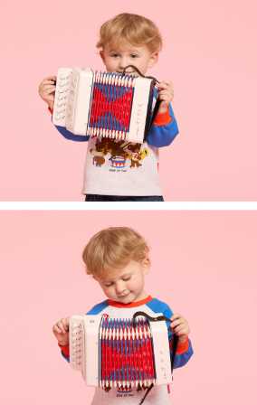 BEBE DE PINO Glee club baby color block raglan tee