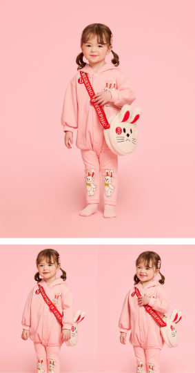 BEBE DE PINO Ribbon bunny baby leggings