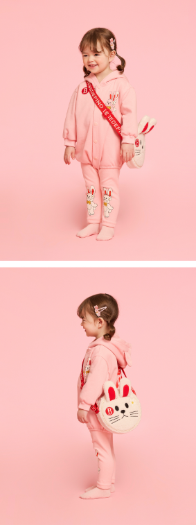 BEBE DE PINO Ribbon bunny baby leggings