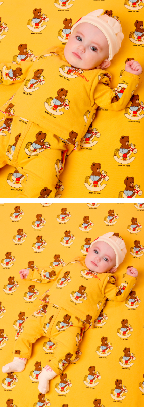 BEBE DE PINO NEWBORN All Over Vibe Bear Newborn Set