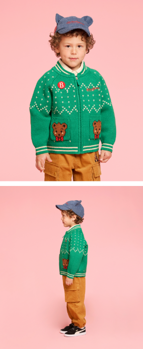 BEBE DE PINO Jane cowichan knit cardigan