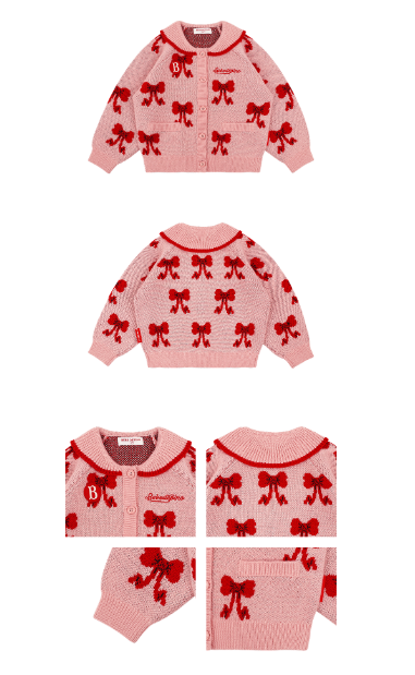 BEBE DE PINO All over puff ribbon sweater skirt