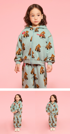 BEBE DE PINO All over hug bear sweatpants