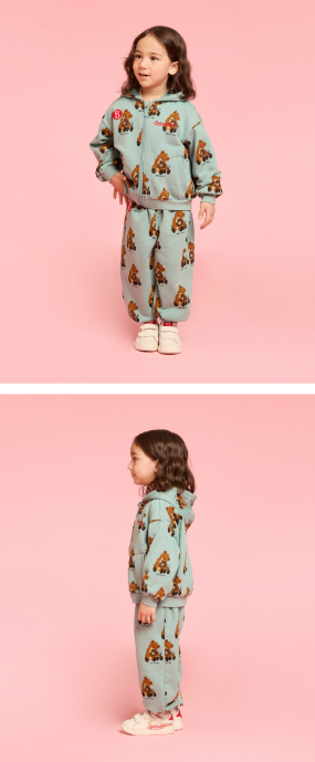 BEBE DE PINO All over hug bear sweatpants