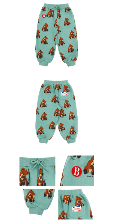 BEBE DE PINO All over hug bear sweatpants