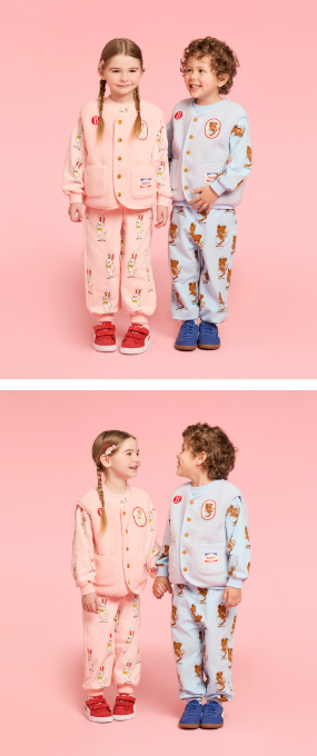 BEBE DE PINO All over ribbon bunny lounge wear set