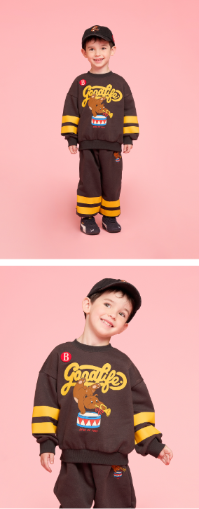 BEBE DE PINO Trumpeter stripe point sweatshirt